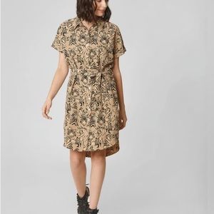 Vera Mona Tiger Print Shirt Dress | Large